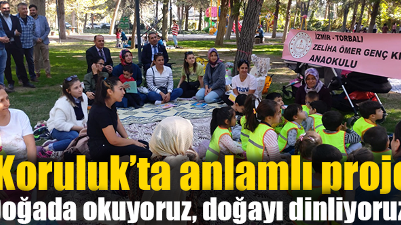 Yüzlerce öğrenci doğada kitap okudu