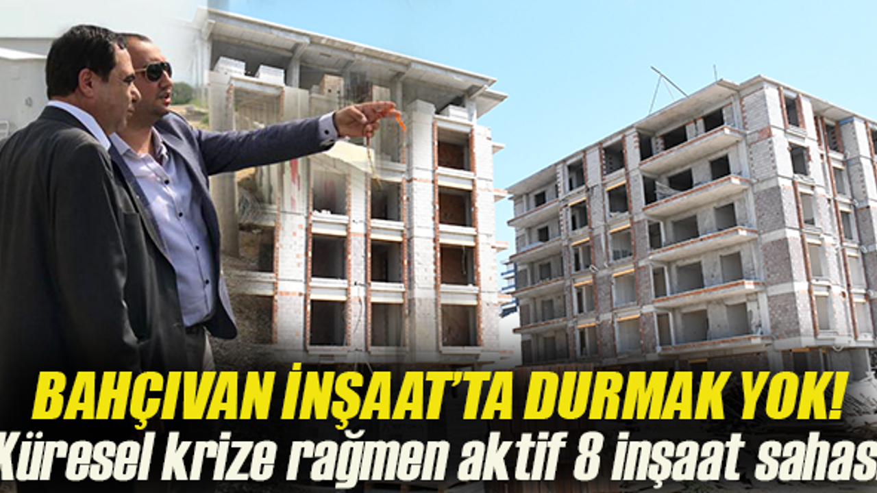 41 villa, 5 apartman inşaatı son sürat devam ediyor