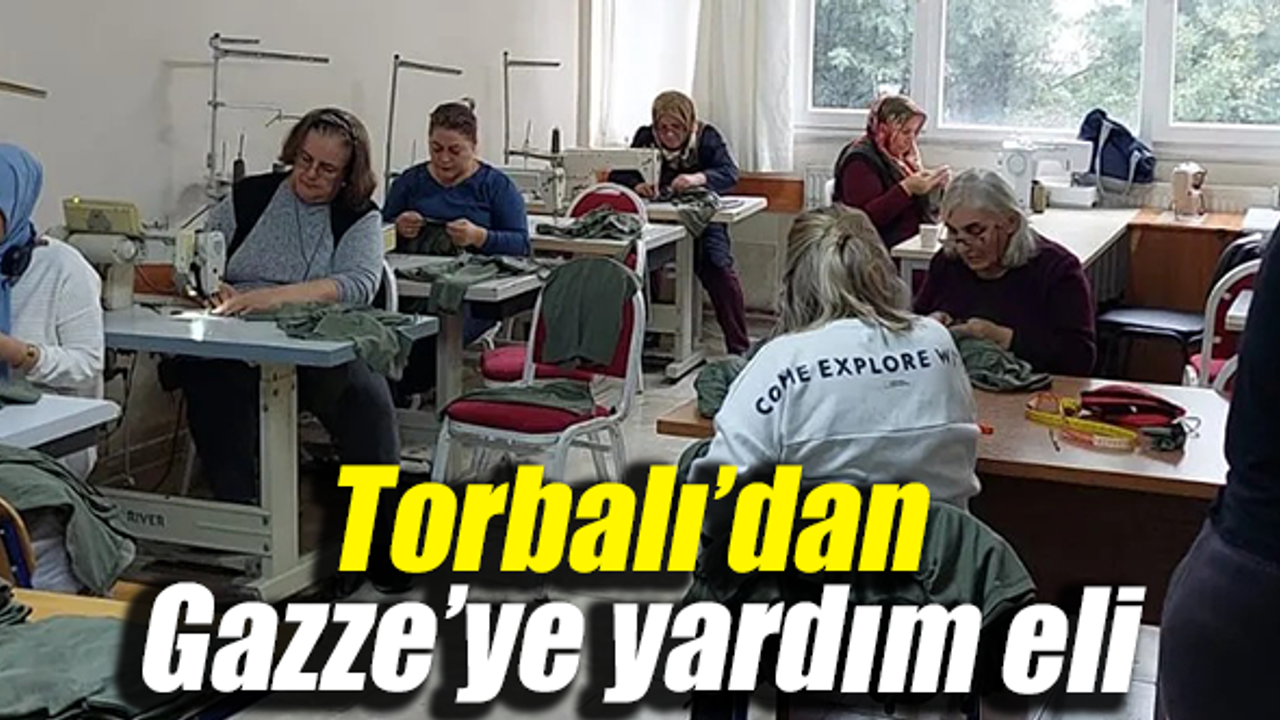 Torbalı Halk Eğitim Gazze’ye yardım için üretiyor