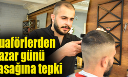 Torbalı’daki berberlerden yasağa tepki