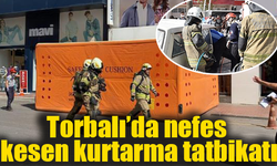 Torbalı'da İtfaiye Haftası kapsamında kurtarma tatbikatı