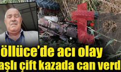 Traktör kazası yaşlı çifti hayattan kopardı