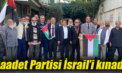 Saadet Partisi Filistin halkı için basın açıklaması yaptı