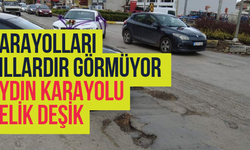 İzmir-Aydın asfaltı yıllardır asfaltı bekliyor