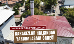 Köy halkı el ele verdi, caminin çatısını yeniledi