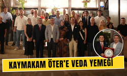 Başkan Demir'den Kaymakam Ercan Öter'e veda yemeği
