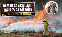 Orman savaşçıları yazın 7/24 mesaide