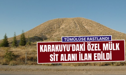 Tümülüse rastlandı