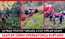 Çaybaşı itfaiyesinden nefes kesen operasyon