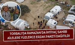 Çadırlarda yaşayan vatandaşlara erzak dağıttılar