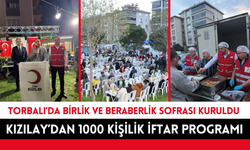 Kızılay’dan 1000 Kişilik İftar Programı