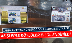 Köyler afişlerle donatıldı