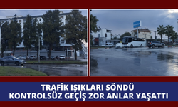 Trafik ışıkları söndü kontrolsüz geçiş zor anlar yaşattı
