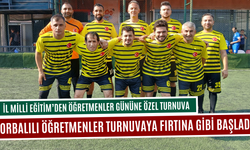 Torbalılı öğretmenler turnuvaya fırtına gibi başladı