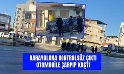 Karayolunda kaza yapıp kaçtı