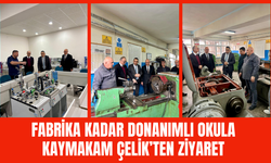 Kaymakam Çelik’ten Mesleki Eğitime Yakın İlgi