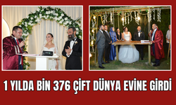 Torbalı'da 1 yılda bin 376 çift dünya evine girdi