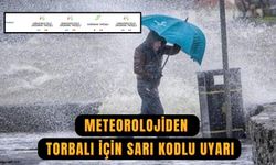 Torbalı İçin Sağanak ve Fırtına Uyarısı