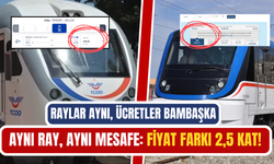 Aynı ray, aynı mesafe ama fiyat farkı uçurum