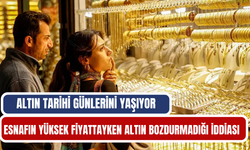 Esnafın yüksek fiyattayken altın bozdurmadığı iddiası