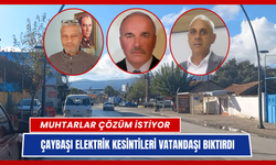 Çaybaşı Bölgesinde Elektrik Çilesi Bitmiyor