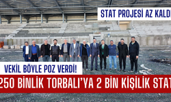 2 bin kişilik tribünü inceledi