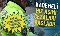 Kademeli hız aşımı cezaları başladı