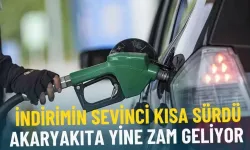 Akaryakıta yine zam geliyor