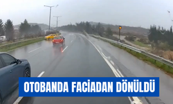 Torbalı’da Sağanak Kazaya Neden Oldu: Ticari Taksi Bariyerlere Çarptı