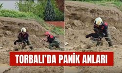 Çamura Saplanan Çocukları İtfaiye Kurtardı