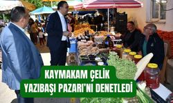 Kaymakam Çelik Yazıbaşı Pazarı'nı denetledi