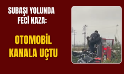 Torbalı-Tire Yolunda Kaza: Otomobil Kanala Devrildi