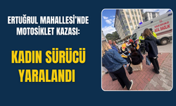 Kadın motosiklet sürücüsü yaralandı
