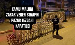 Kamu Malına Zarar Veren Pazarcıların Tezgâhları Kapatıldı
