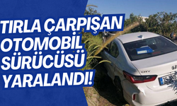 Tır-Otomobil Çarpışması: Sürücü Yaralı