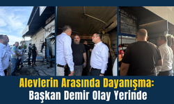 Başkan Demir Yangın Sonrası Sanayi Esnafını Yalnız Bırakmadı