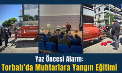 Torbalı’da muhtarlara yangın eğitimi
