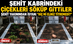 Şehit Mezarı Başında Büyük Saygısızlık