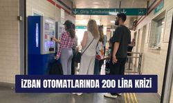 İZBAN otomatlarında 200 lira krizi!