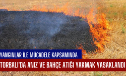 Torbalı'da Anız ve Bahçe Atığı Yakmak Yasaklandı
