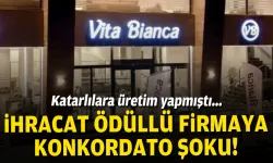 Ödüllü şirkete konkordato şoku!