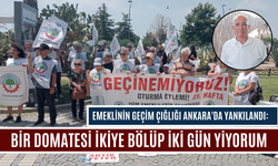 Torbalılı emeklinin geçim çığlığı Ankara'da yankılandı