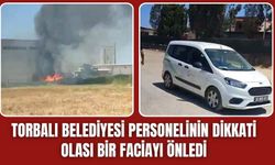 Belediye personelinin dikkati olası faciayı önledi
