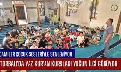 Torbalı'da Yaz Kur'an Kursları Yoğun İlgi Görüyor