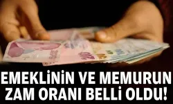 Memur ve emeklilerin zam oranları belli oldu