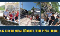 Yaz Kur'an Kursu Öğrencilerine Pizza İkramı