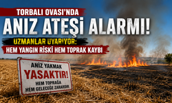 Torbalı Ovası’nda anız ateşi alarmı!