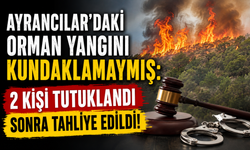 Bakan Gürlek'ten Ayrancılar Yangını Açıklaması: İki Şüpheli Tutuklanmıştı