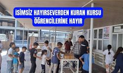 Hayırseverden Kur’an kursu öğrencilerine anlamlı ikram