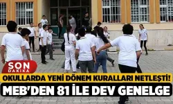 MEB'den yeni genelge, okullarda yeni dönem!